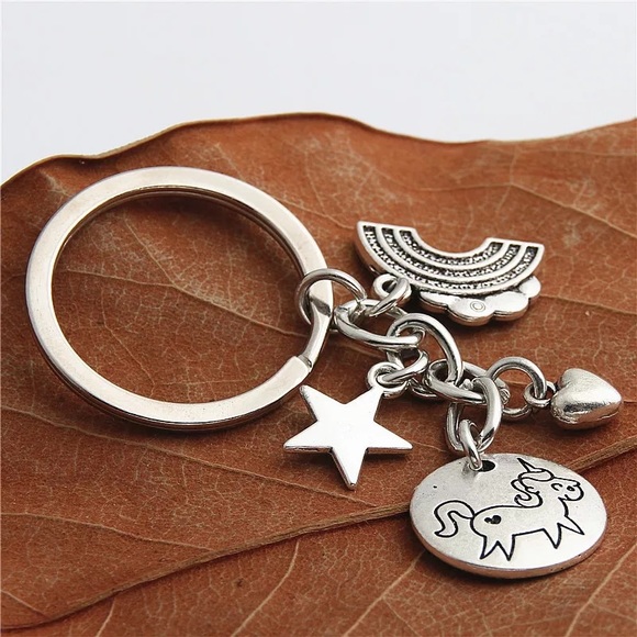 Silver Tone Keychains Ring Holder - Picture 5 of 6